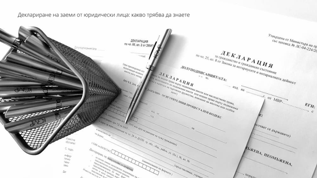 Деклариране на Заеми от Юридически Лица: Какво Трябва да Знаете